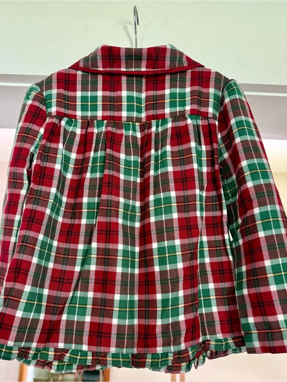 Janie and Jack Christmas Smocked Pajamas Sz 3 EUC